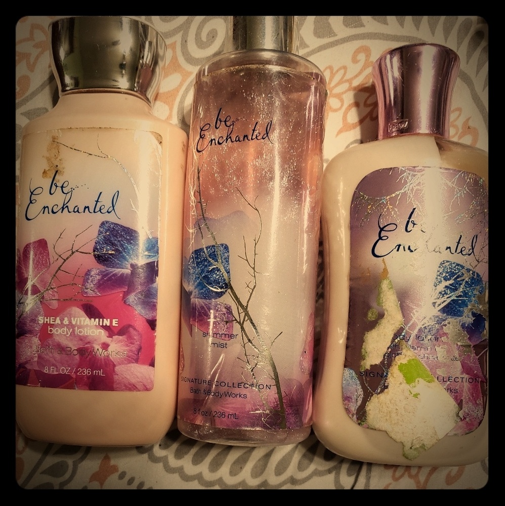 Body lotion, spray and shower gel